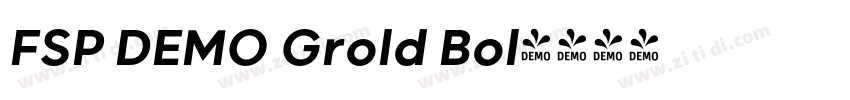 FSP DEMO Grold Bol字体转换 FSP DEMO Grold Bol字体转换